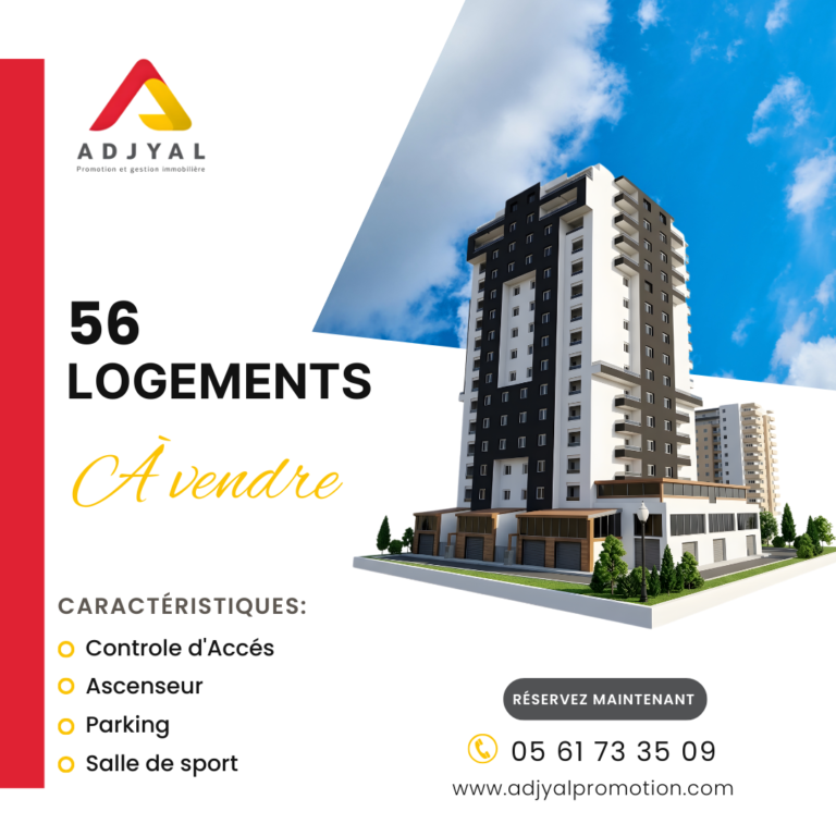 RÉSIDENCE JOLIE VUE : Vente Appartement F3 F4 à Jijel
