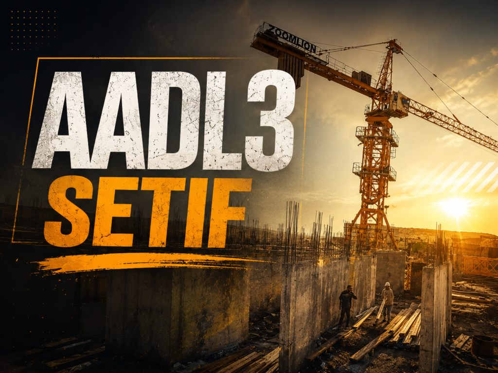 AADL 3 Sétif : Une nouvelle étape franchie avec l&rsquo;achèvement du rez-de-chaussée