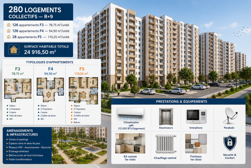 280 Logements Collectifs — R+9