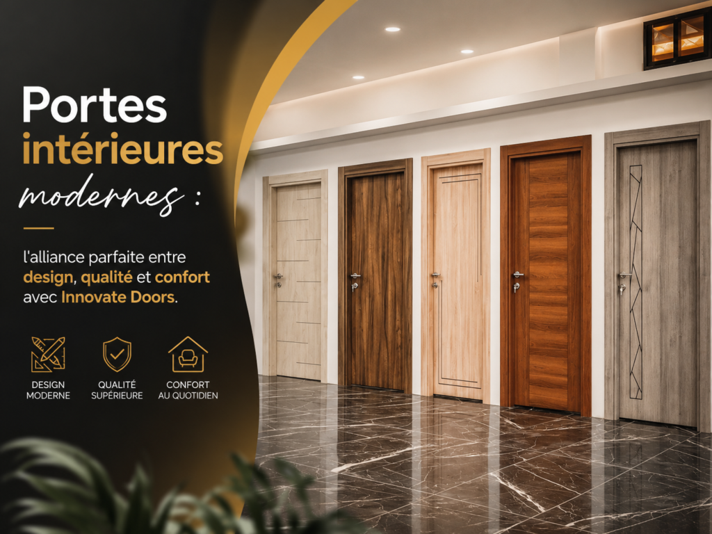 Portes intérieures modernes : l'alliance parfaite entre design, qualité et confort avec Innovate Doors