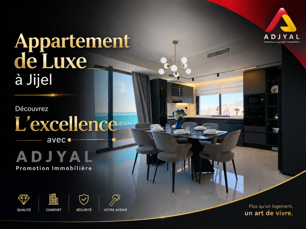 Appartement de Luxe à Jijel : Découvrez L’excellence avec ADJYAL Promotion Immobilière